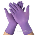 Examen sans poudre violet Gants en nitrile jetables